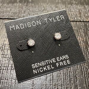 Madison Tyler Silver Plated CZ Earrings!